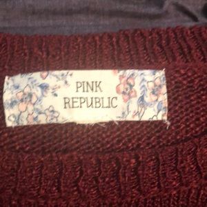 Pink Republic Sweaters - Dark Red Sweater Pink Republic Sweaters - Dark Red Sweater